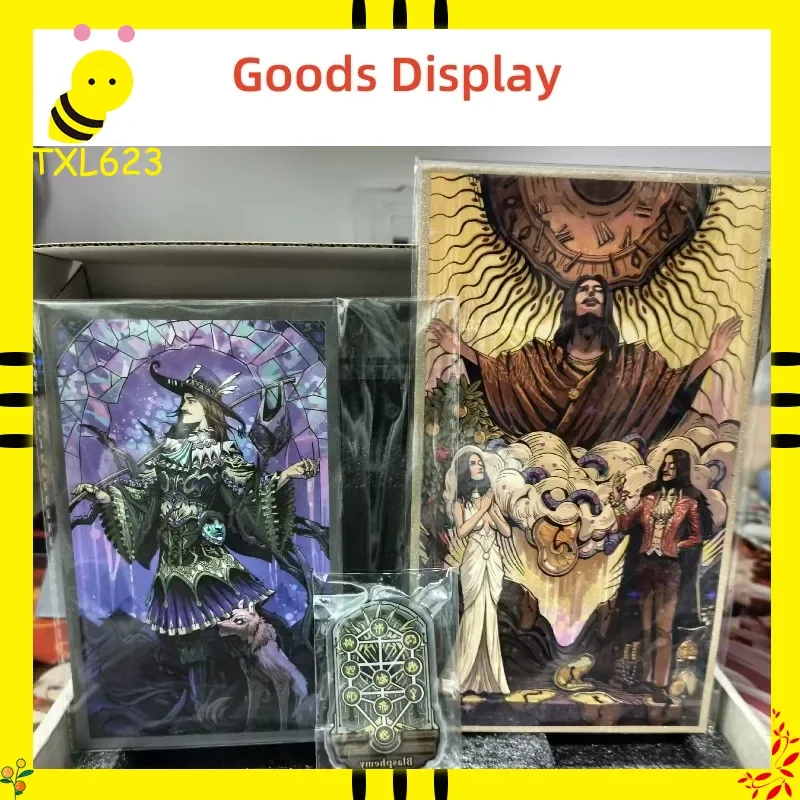 

Klein's Portable Tarot Deck by Lord of Mysteries Complete Set Toy Gift with 22 Cards Keychain Postcard ACG Goods for Fans