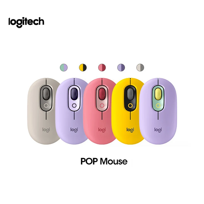 

Logitech POP мышь беспроводная Bluetooth ноутбук офисная универсальная портативная милая бесшумная мышь