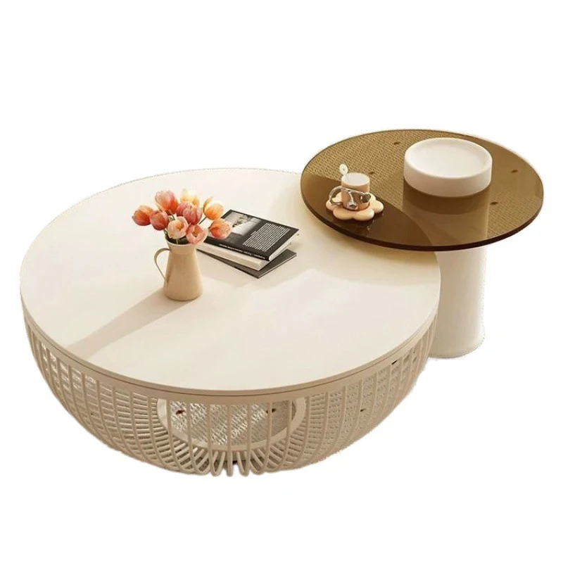 *New Design Round Living Room Coffee Table Modern Rattan Coffee Tables for Home