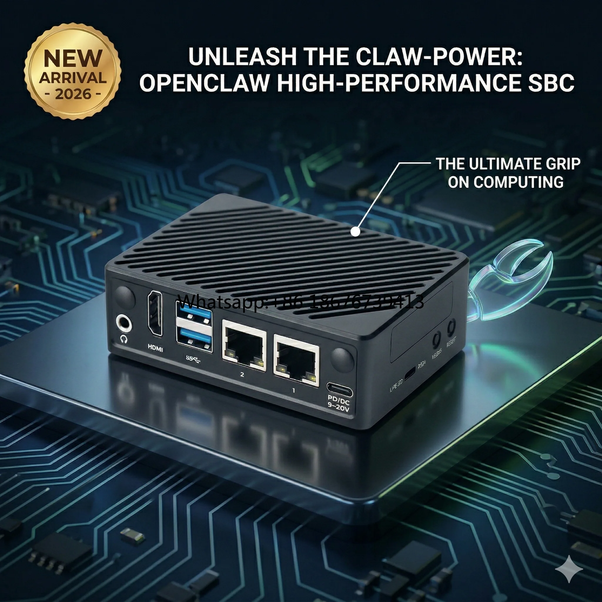 ZoidClaw OpenClaw AI Mini PC- PC Edge Server Physical Isolation High Security Mini PC for Local AI Deployment Octa / Quad Core