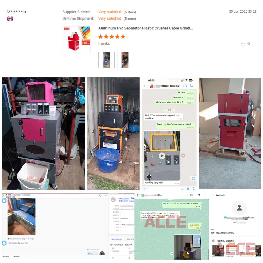 High Purity Cable Chopping Machine Copper Granule Machine Scrap Wire Granulator Machinery For Sale