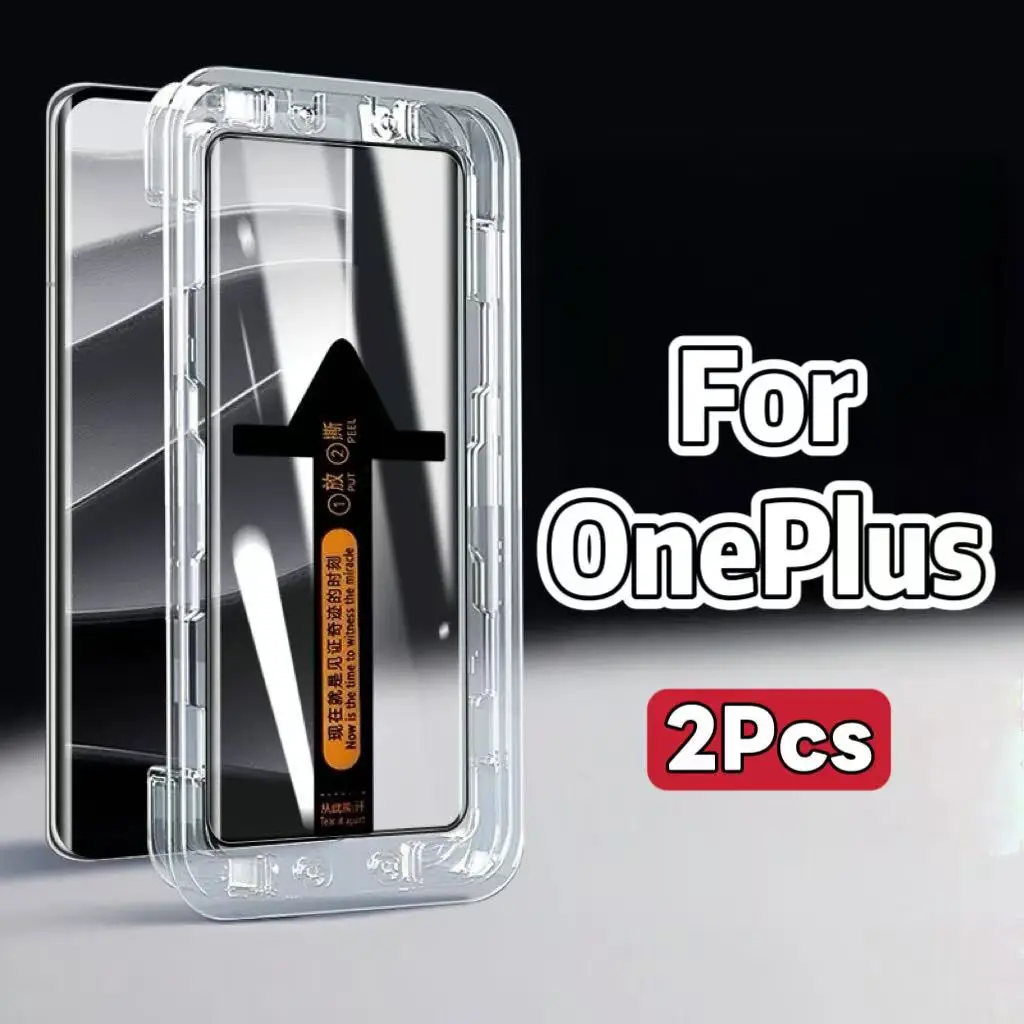 

HD Tempered Glass Screen Protector for OnePlus 9, 10, 11 Pro & ACE 2, 3 Series, 2 Pack
