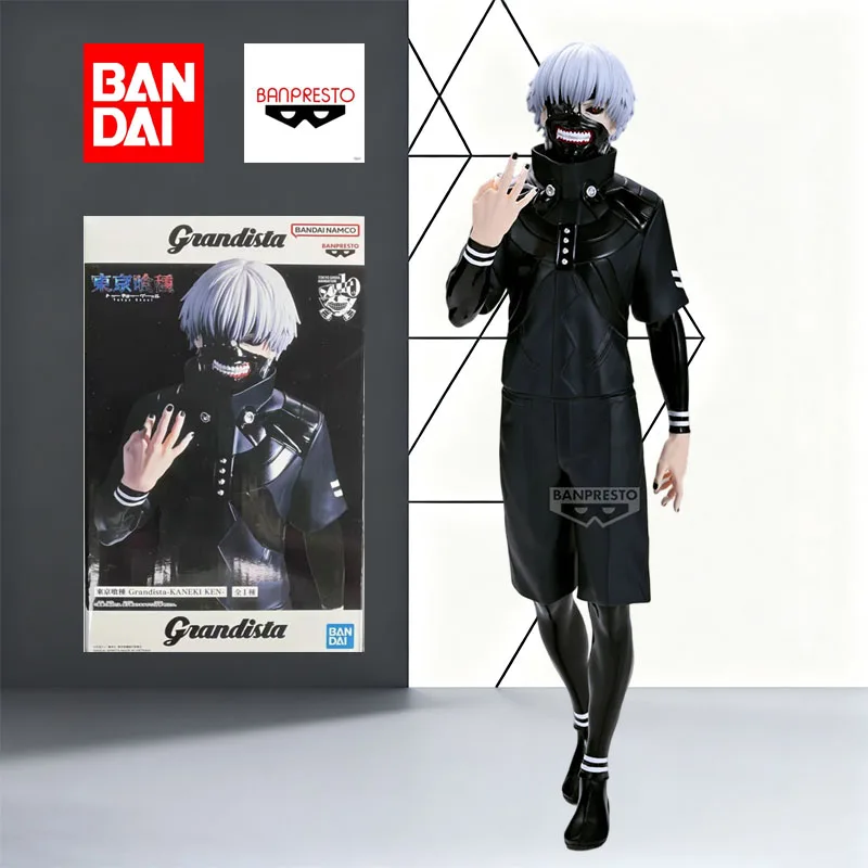 BANDAI BANPRESTO оригинальная модель Grandista Tokyo Ghoul Kaneki Ken статуя аниме фигурка модель 27 см игрушечная модель для мальчиков в пенопластовых коробках