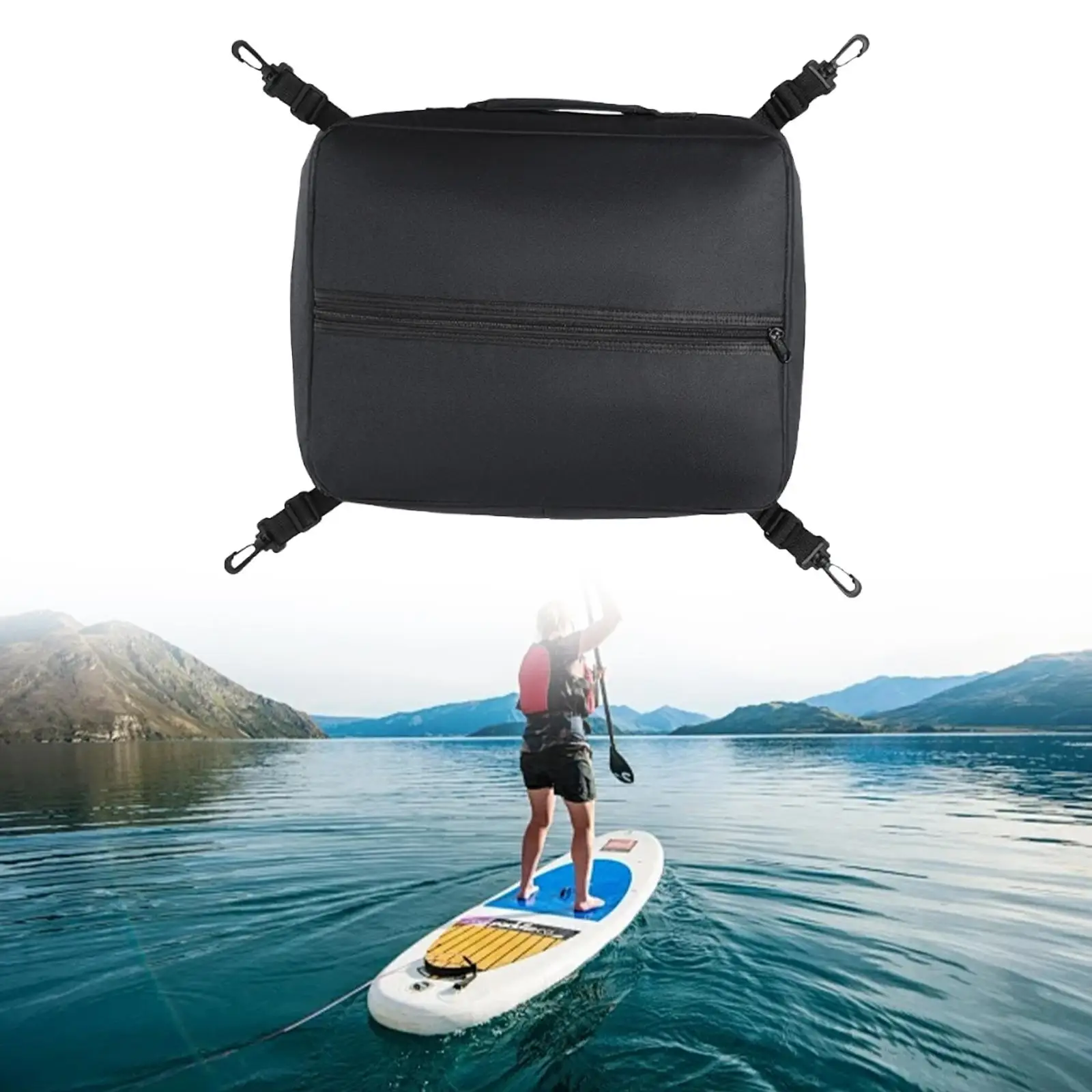 Sac isotherme pour planche à pagaie, sangles réglables avec crochets, grande capacité, sac de transport pour canot, canoë, kayak, navigation de plaisance en plein air