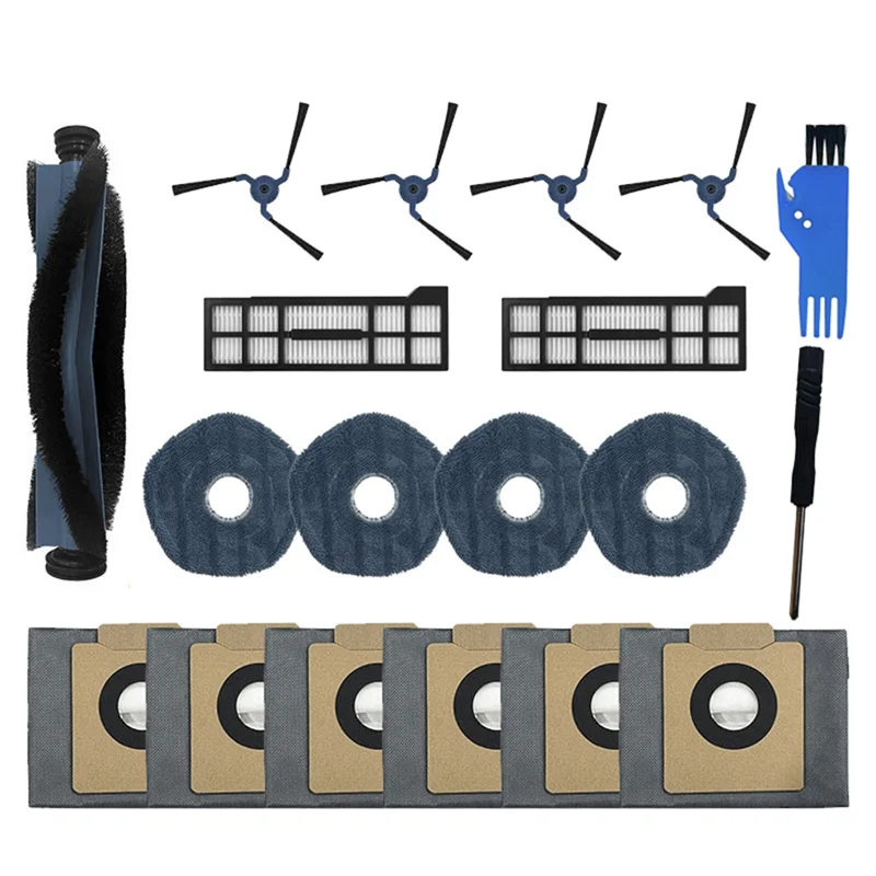 

AC62-X10 Accessories Kit Replacement For Eufy X10 Pro Omni Vacuum Clean Main Side Brush Mop Cloth Dust Bags