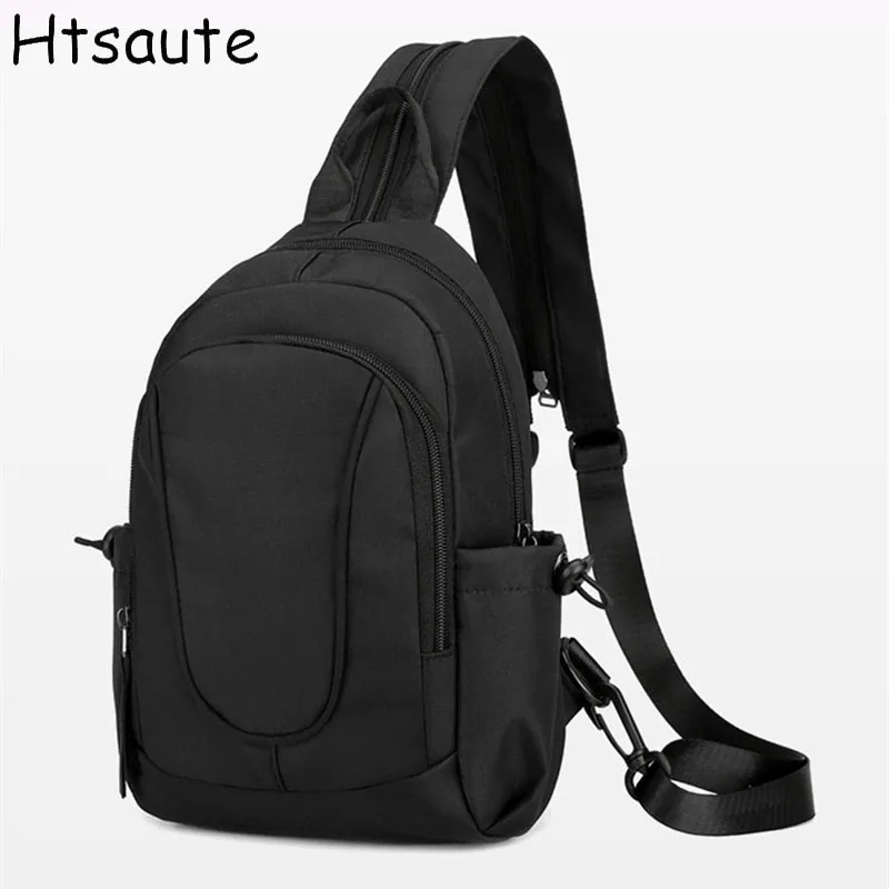 

Business Crossbody Shoulder Bag For Men Fashion Waterproof Waist Fanny Pack Chest Bags Black Best Double Use Backpack bolasa