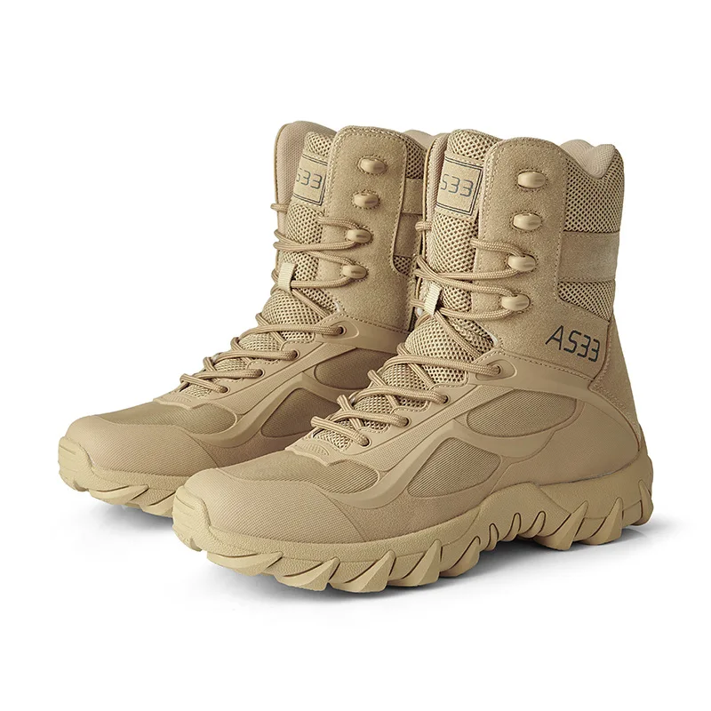 Winter Men Desert Boots Large Size Men's Boots Outdoor Hiking Wear-resistant Training shoes man High Top Safety shoes men botas image 4