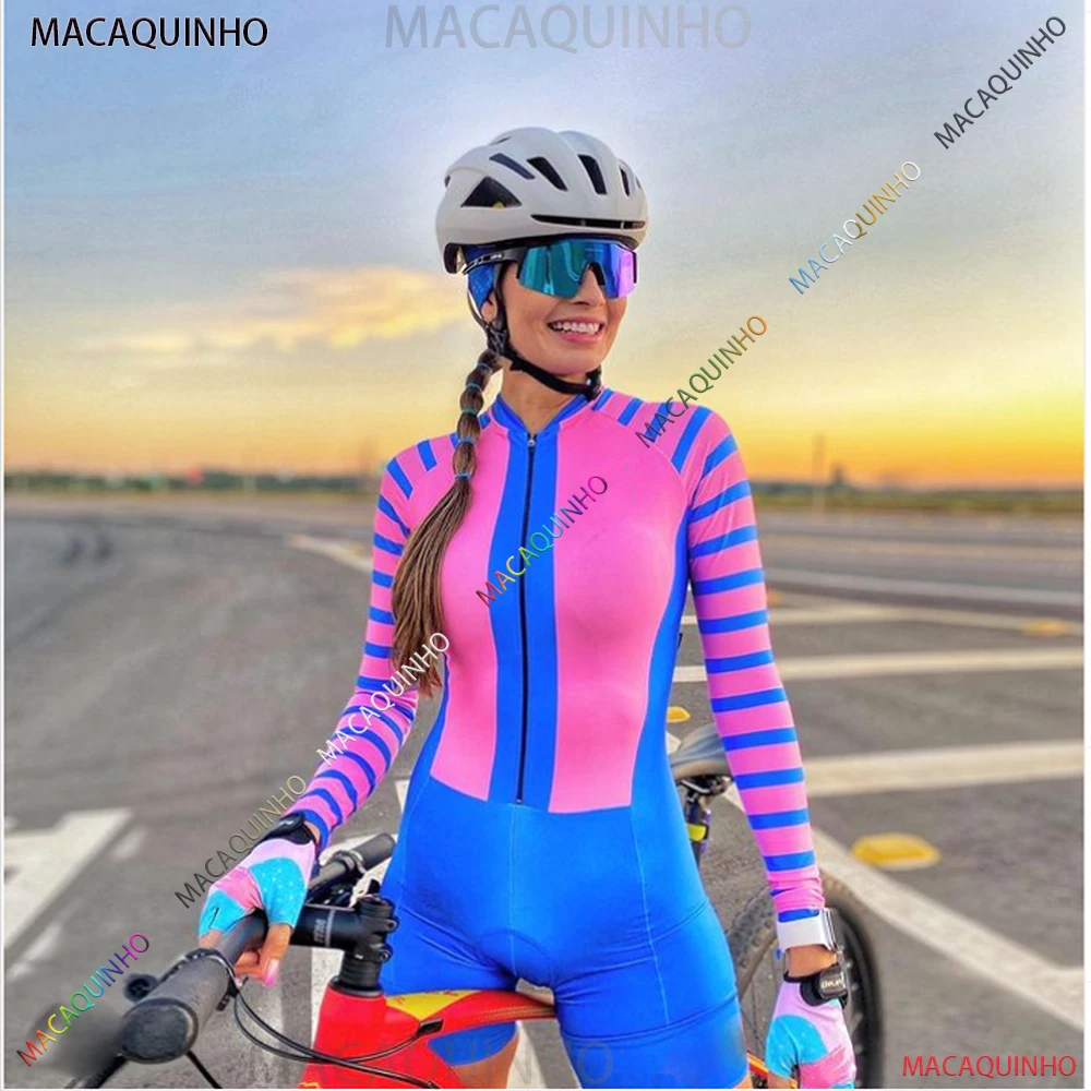 

Macaquinho Ciclismo Kafitt Feminine Blue Cycling Clothes Free Shipping Brazil Cycling Jersey 2022 Jumpsuit Women Summer