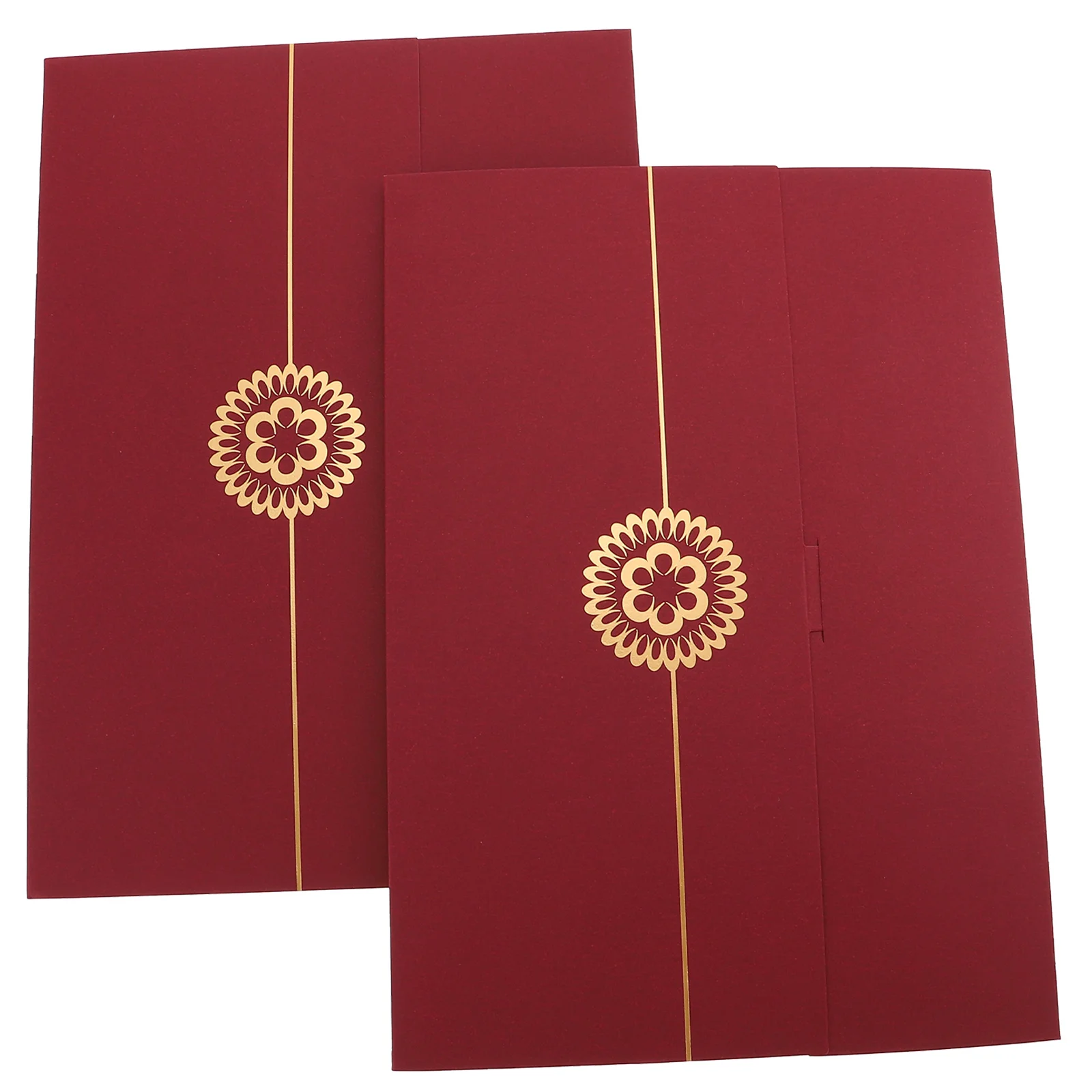 

2 Pcs Window Envelopes Honor Certificate Cover Paper Holder Protective Card Making Kit