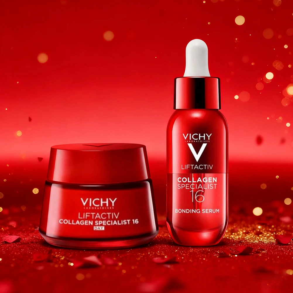 Vichy colágeno altamente activo reafirmante 16 días crema facial esencia traje desvanecimiento líneas finas arrugas mejorar la flacidez de la piel cuidado diario de la piel