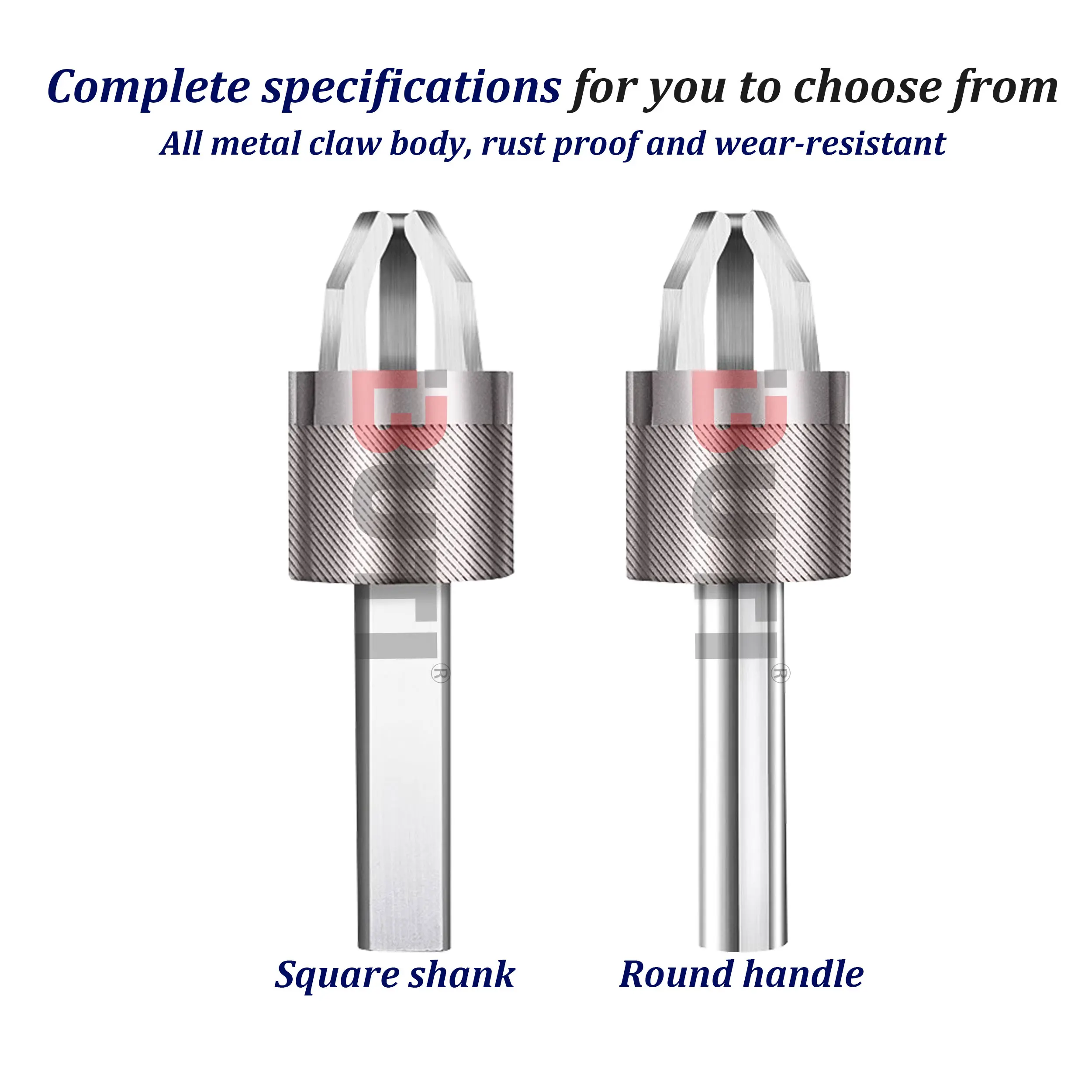 CNC Lathe Straight Handle Cutting Accessories Automatic Three Jaw Puller Feeding Clamp 16/25 Square Handle 20/25/32 Round Handle