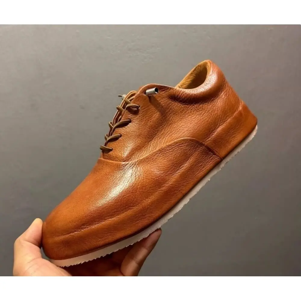 

Premium Tan Leather Lace-Up Shoe – Handcrafted Comfort, Timeless Luxury for Discerning Gentlemen