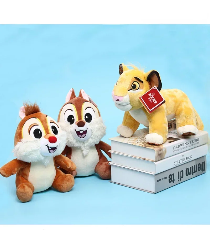 Jouets en peluche Chip 'N' Dale Simba pour enfants, le roi discutant, drôle, mignon, animal en peluche au beurre, décor Kawaii, cadeau de Noël, 20cm