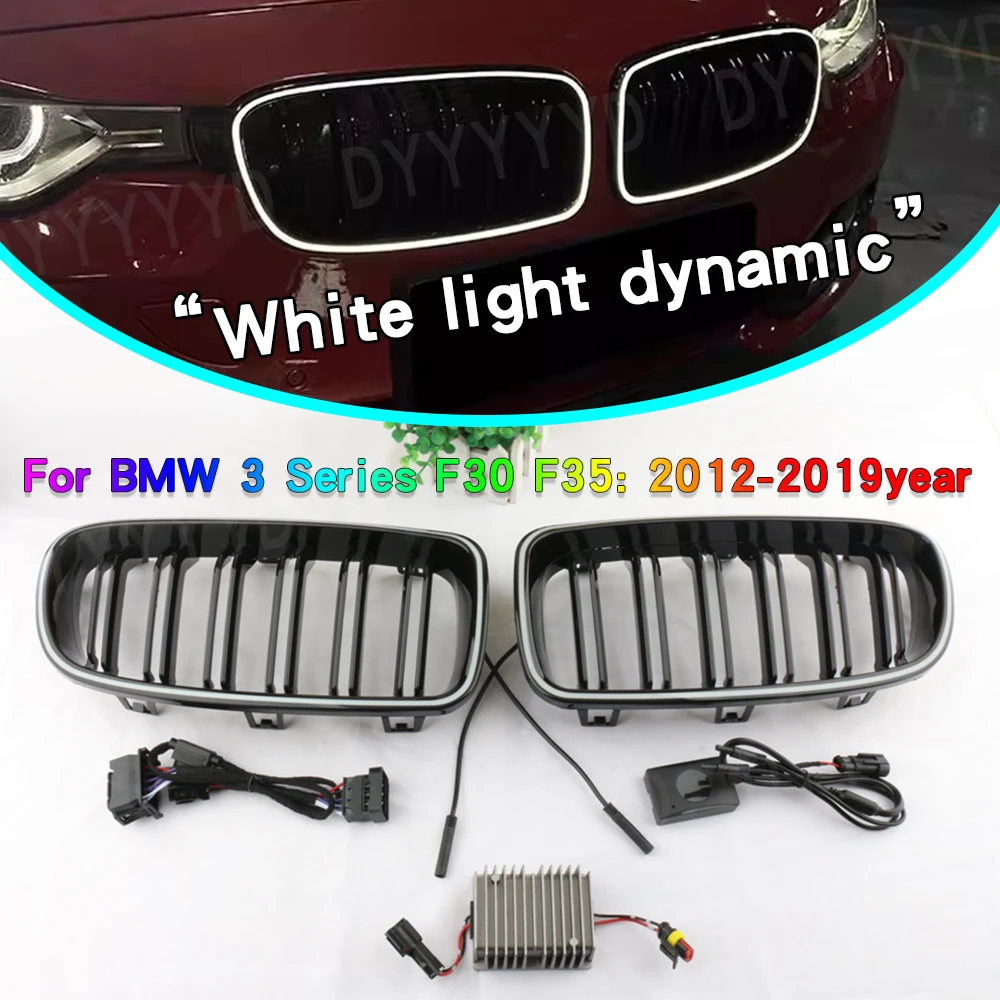 

LED Car Front Bumper Racing Grille Grill For BMW 3 Series F30 F35 320i 325i 328i 2012-2019 Grilles Kidney Racing Grills