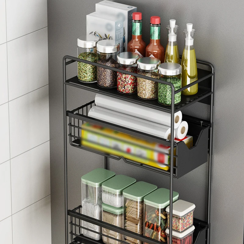 2/3Layers Kitchen Shelf Rack Microwave Oven Shelf Stainless Steel Detachable Rack Tableware Shelves Home Kitchen Organizer