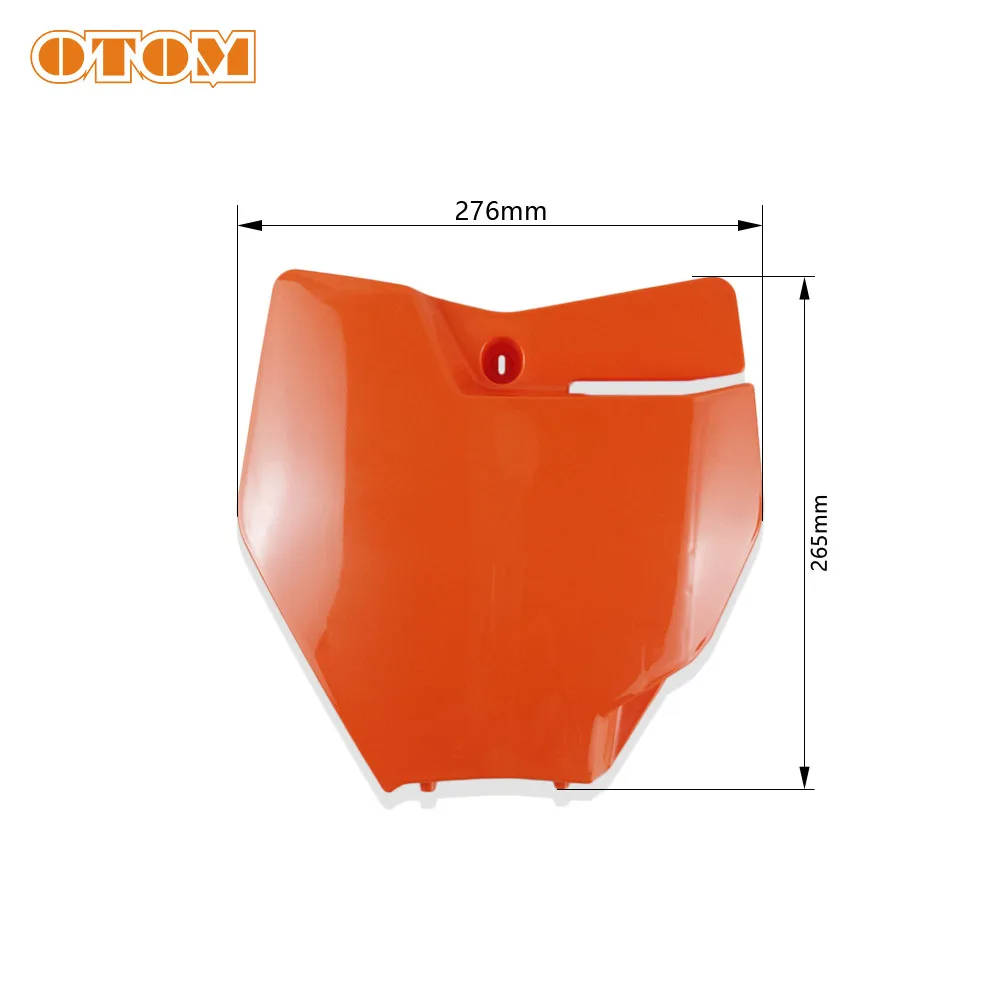 OTOM Motocross Front Number Plate Card License Registration Fender Fairing Cover For KTM SX SXF XC 125 250 450 AVANTIS ENDURO