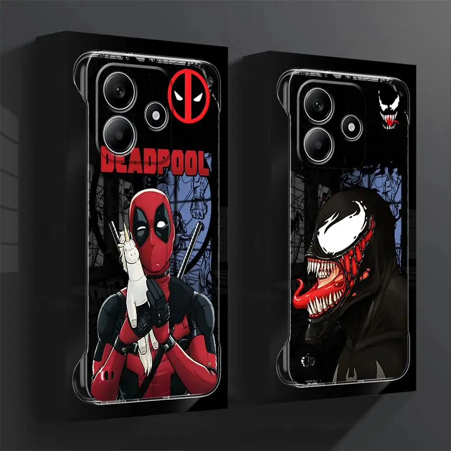 Marvel Super Hero Cool Phone Case for Redmi Note 14ProPlus5G 14 13ProPlus 13 Pro 10Pro4G 12Pro5G Luxury Coque