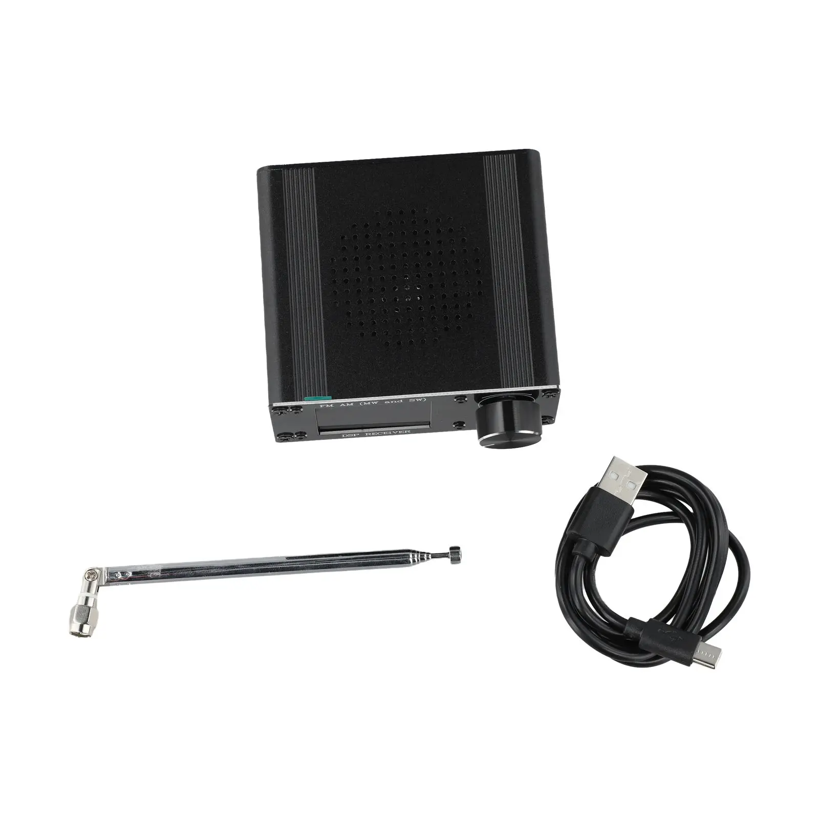 

AM FM Radio ATS80 Shortwave Radio Digital Demodulation Technology Easy Tuning Knobs For Family Life ABS Aluminum Alloy Material