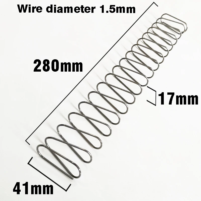 aco return compression spring mola retangular mola quadrada diametro do fio 15 mm comprimento 280 mm 01