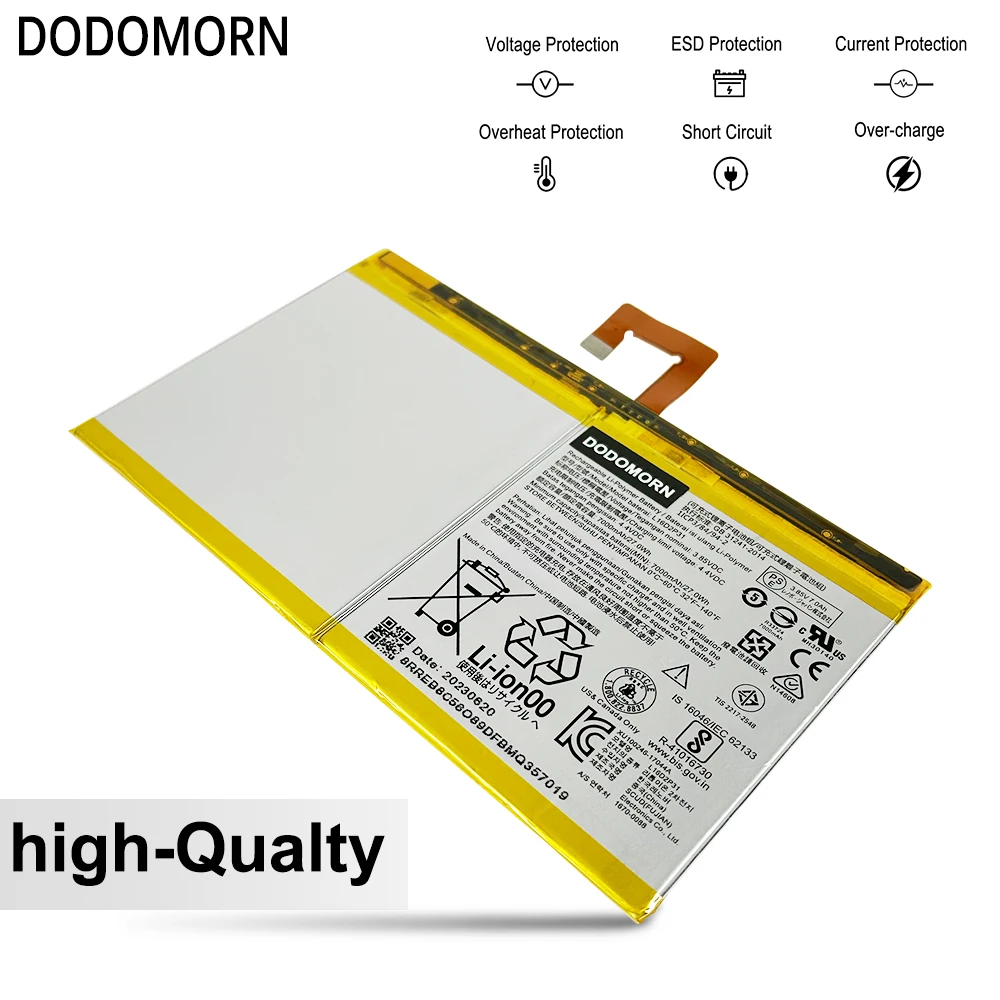 7000mAh Replacement Battery For Launch X431 PRO3S+TB-X804F Lenovo Tablet and Auto Scanner Replacement Battery
