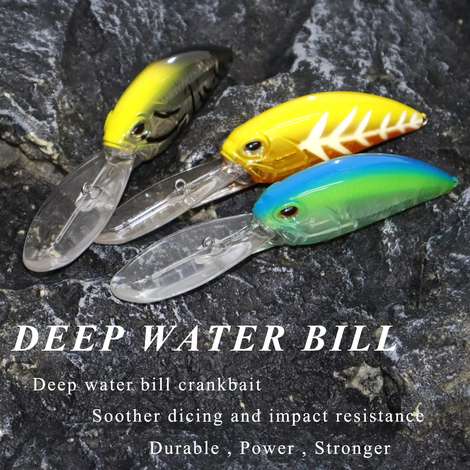 Chan\'s Huang New Arrival 1PCS Deep Water Crankbait 15CM 41.5G Artificial Floating Crank Hard Bait Wobblers For Fishing Tackle
