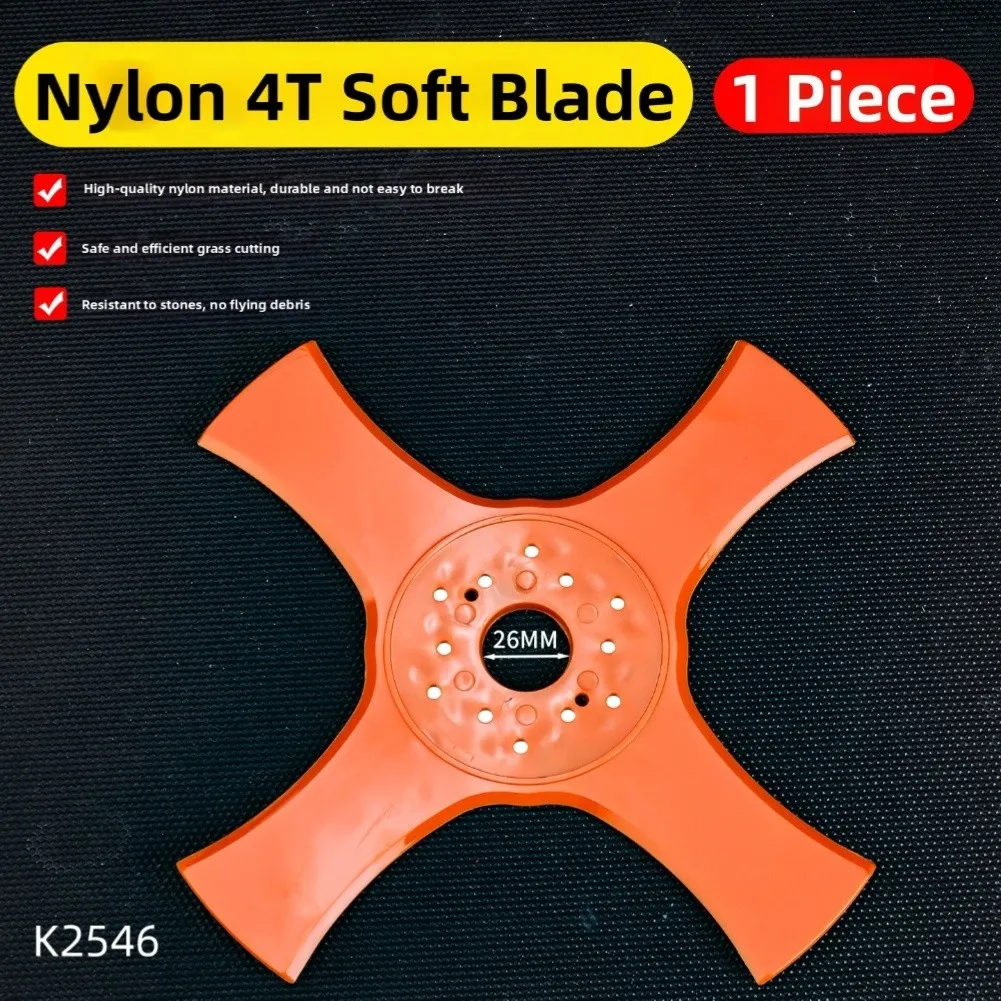  1pc 2/3/4 Teeth Nylon Grass Trimmer Blade Replacement Brush Cutter Head For Lawn Mower Grass Trimmer Garden Tool Accessories