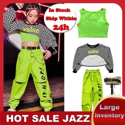 2023 Meisjes Jazzdans Kostuums Kinderen Hiphop Street Dance Kleding Ballroom Hip Hop Dansen Kleding Podium Outfits DQS 6223