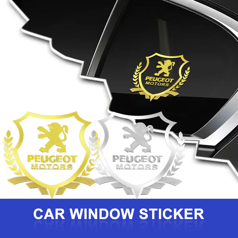 Car Badge Body Side Metal 3D Emblem Ears of Wheat Sticker Decal Auto Exterior Accessories For Peugeot 407 307 308 206 508 208