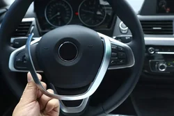 ABS Chrome Steering Wheel Decoration Strip Sequin Trim 1pc For BMW 1 Series F52 2017-2020 X1 F48 2016 2017
