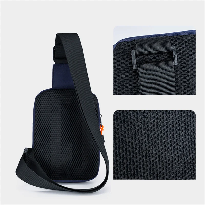 Mens Shoulder Bag Oxford Fashion Men Chest Bag Man Sling Crossbody Bag for Man 2024 New Casual Handbag Travel Phone Bags