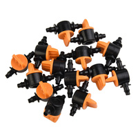 20Pcs Control Valves Mini Valve For 4/7mm Hose Irrigation Barbed Water Flow Control Valve Inside Diameter 4mm Hose
