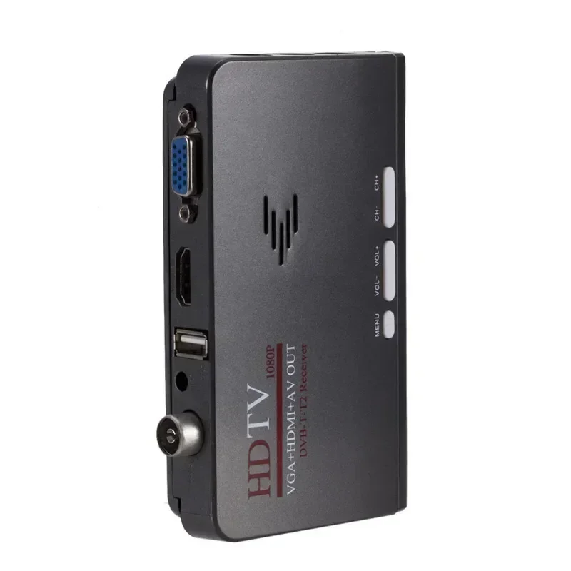 DVB-T2 Receiver DVB-T AV to VGA TV Box HDMI-Compatible VGA MPEG4 RF Digital Set-top Box