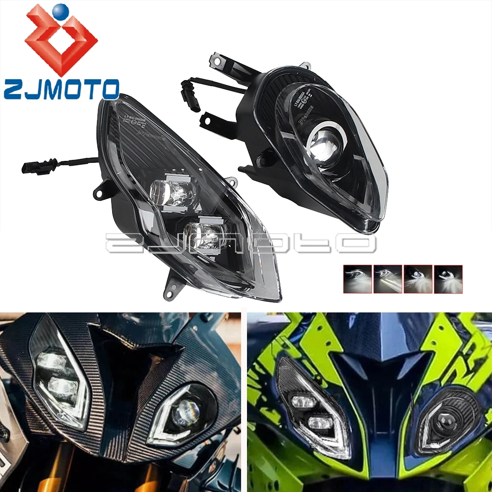 For BMW S1000RR S 1000RR S1000 RR S 1000 RR K46 2015-2018 E24 E-mark LED Headlight Motorcycle Parts Front Headlamp Light Kits