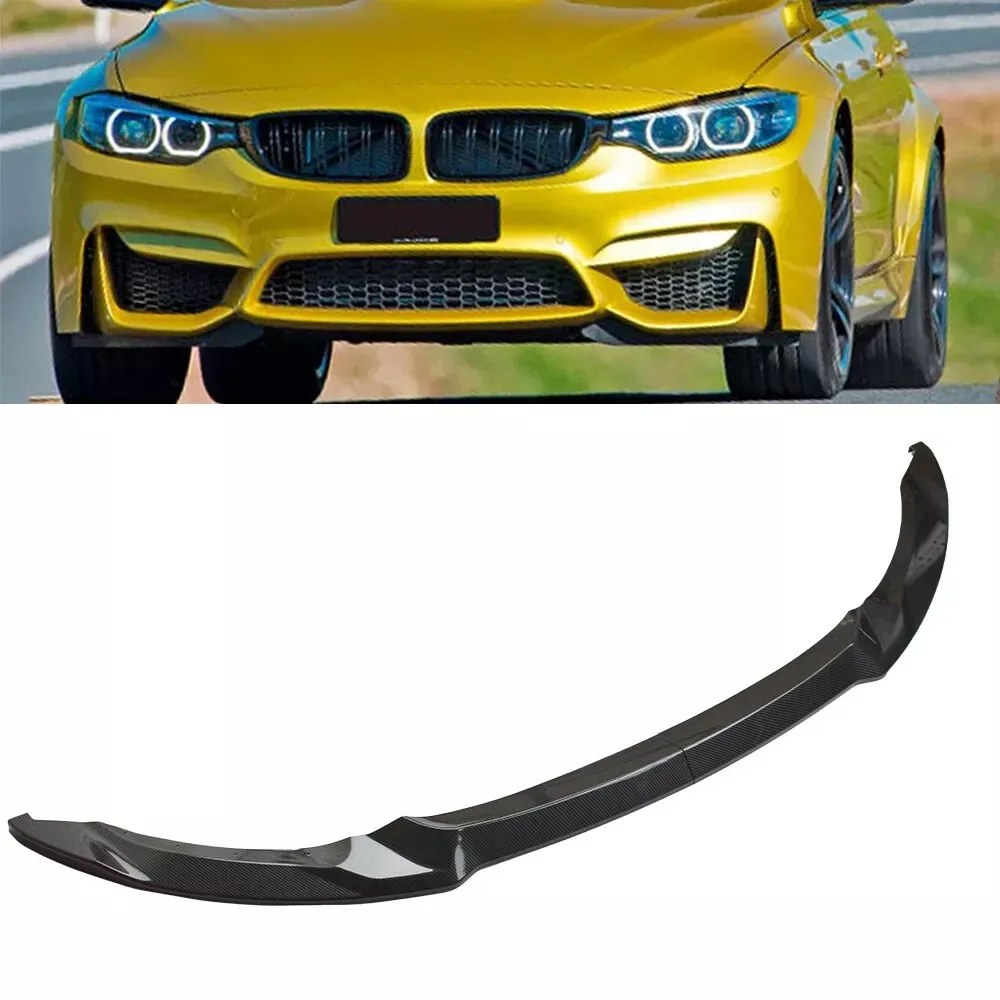 2pcs/set CS Style Front Bumper Lips For BMW F80 M3 F82 F83 M4 2015-2020 Front Bumper Lips Splitter Spoiler Body Kit Tuning