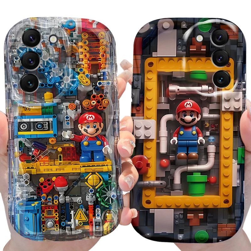 Super M-Marios Bros Case for Samsung Galaxy S24 S23 S22 S21 Ultra Plus S20 FE A73 A72 A71 A55 A54 5G A53 A52 A51 4G A50S Cover