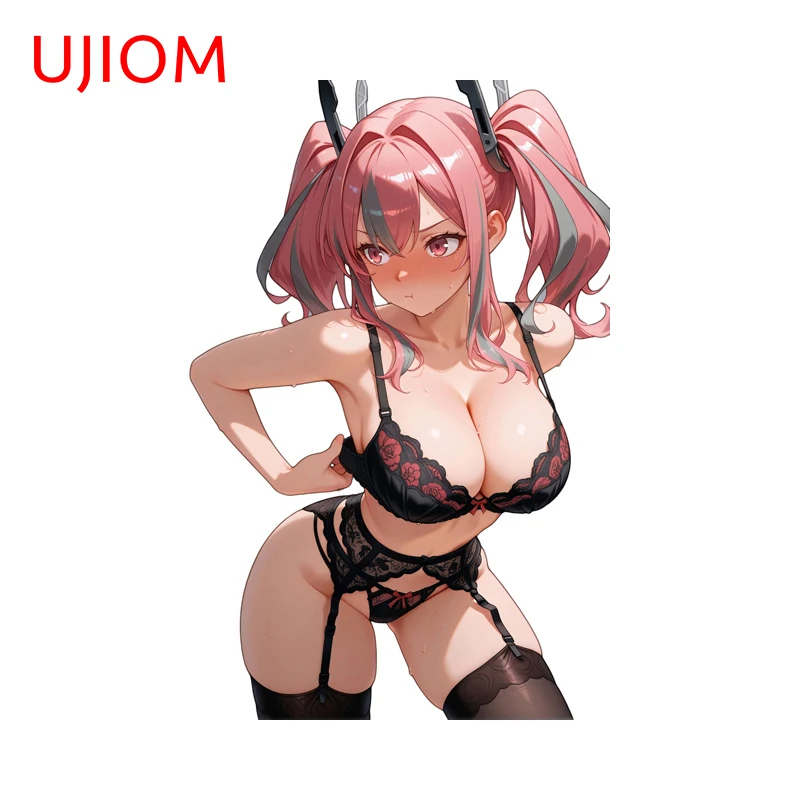 UJIOM Pretty Bikini Azur Lane Wall Sticker Creative Sweet Big Boobs Beauty Cabinet Stove Decal Vinly Living Room Decoration
