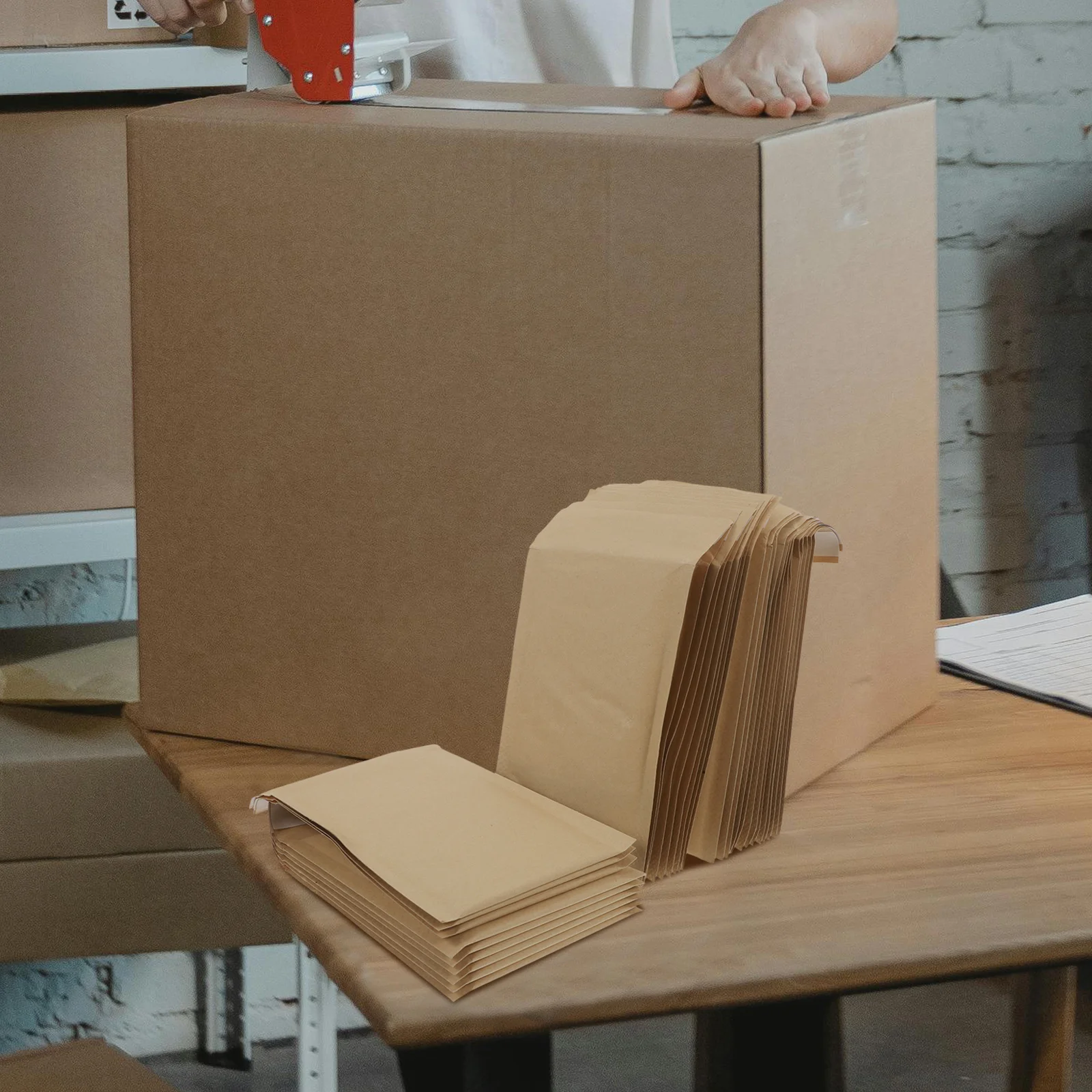 50 قطعة مبطن كرافت فقاعة البريدية الذاتي ختم المغلفات أكياس بريد مقاومة للصدمات للشركات الصغيرة التعبئة والتغليف فقاعة حقيبة مضادة للصدمات #6