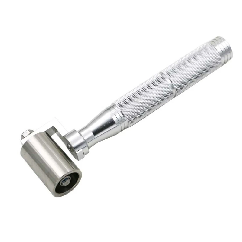 

50JC Stainless Steel Seam Roller Wallpaper Smoothing Tool Handle Car Sound Deadening Application Wheel Roller