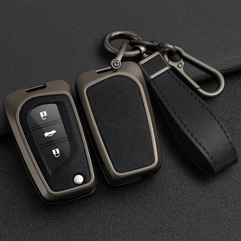 For Toyota Yaris RAV4 Highlander Auris Avensis Aygo Scion tC im 2015 2016 car key protective cover remote key case