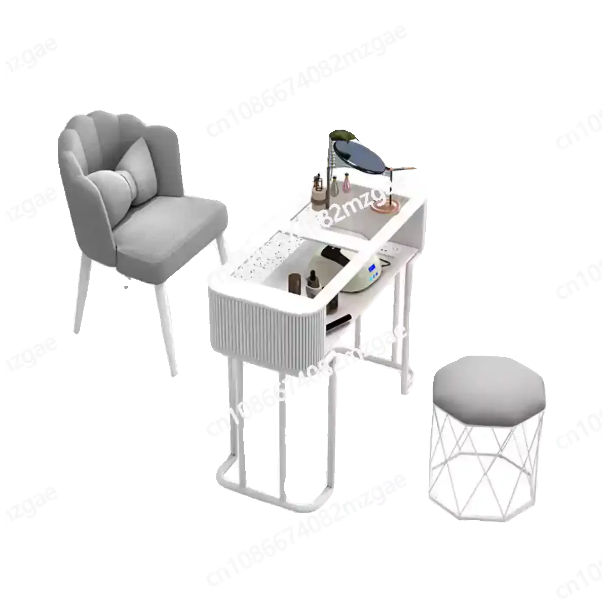 

Modern Cream Style Nail Tables Professional Aesthetictable Manicure Table Dressing Mesa Manicura Salon Furniture