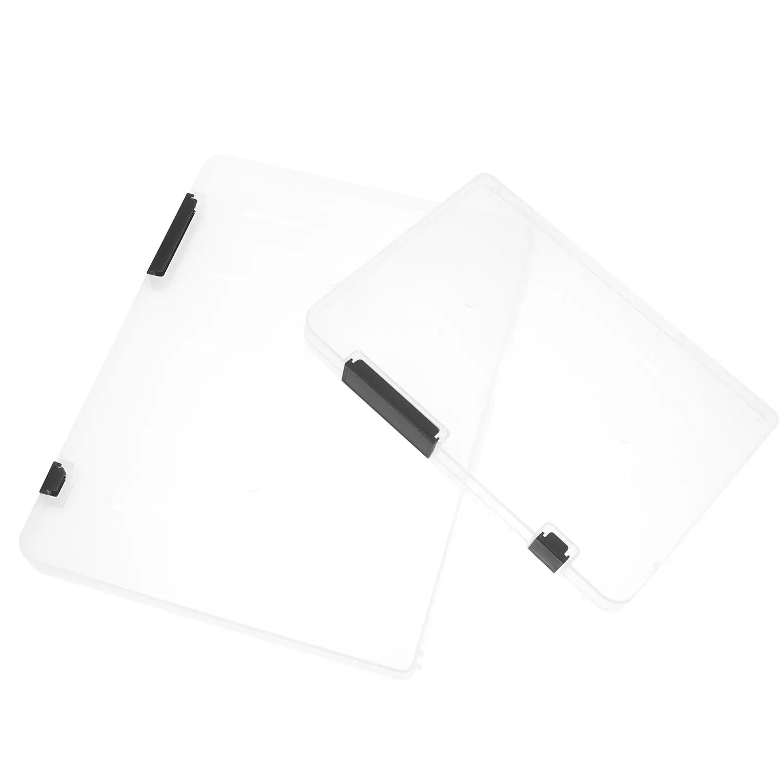 

2 Pcs File Storage Box Lids A5 Certificate Organizer Office Notes Case Desktop Gift