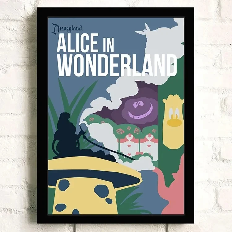 Anime Canvas Painting Alice In Wonderland Wall Art Prints Posters Room Decor Pictures for Bedroom Kids Home Decoration