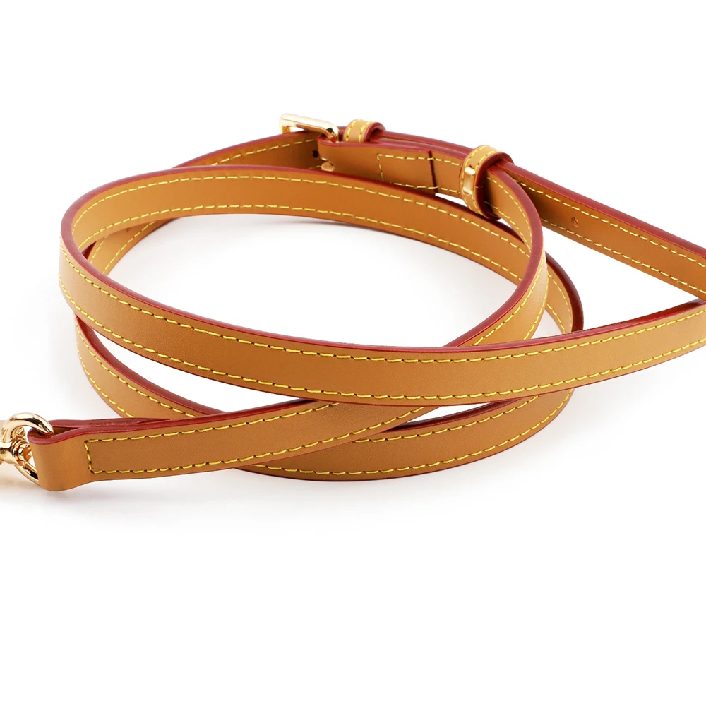 Soft Genuine Leather Bag Strap 1.2cm 1.5cm 1.8cm 2cm 2.5cm Wide Shoulder Straps Adjustable Crossbody Handbag Belts Replacement