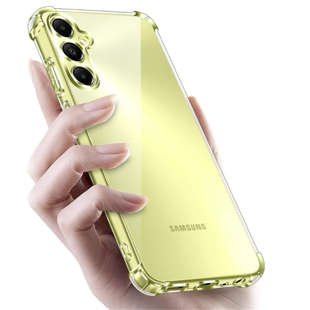 Clear Case for Samsung A05 A05s A15 A25 A35 A55 Soft Shockproof Silicone Phone Cases A55 5G Cover A35 5G Samsung Galaxy A25 Case