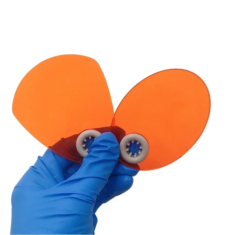 Dental Curing Lamp Shield Plate Curing Lighting Filter Shade Board Orange Color Eye Protector Shield Plate Dentist Clinic Tools
