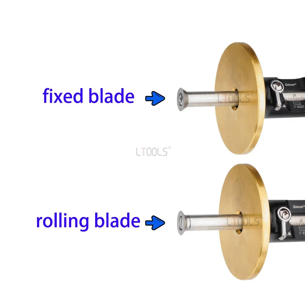 Calibro per marcatura di ruote ad alta precisione da 0.2mm Scriber per marcatura per la lavorazione del legno Scriber europeo in legno con strumenti