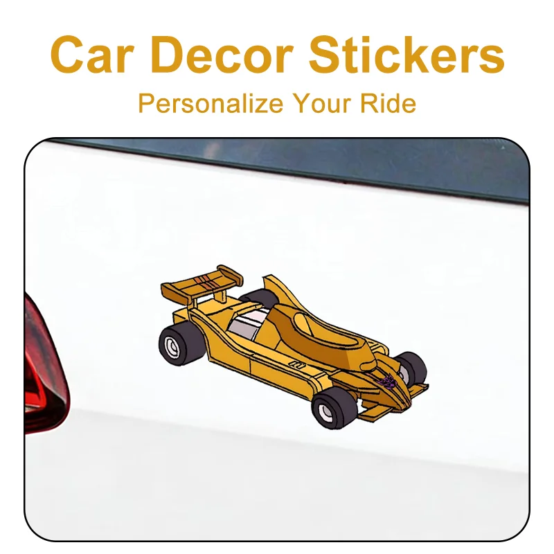 Autocollant créatif pour voiture Transformers, imprimé aux UV, résistant au soleil, pour la partie avant de la voiture, vélo électrique, ornement DIY, autocollant pour dissimuler les rayures
