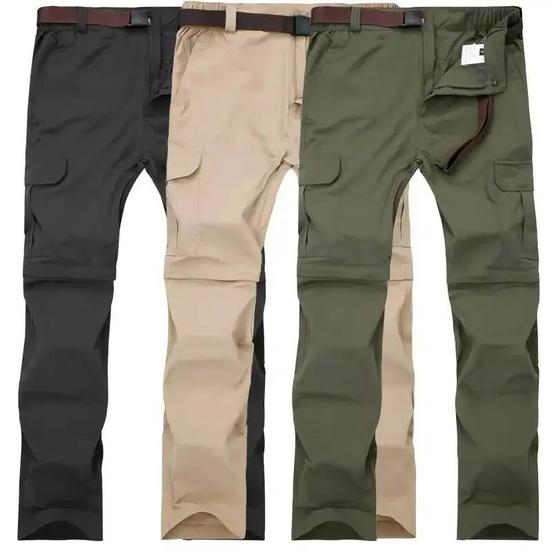 

Summer Detachable Hiking Men Outdoor Quick Dry Breathable Long Trousers Joggers Army Military Waterproof Tactical Pants