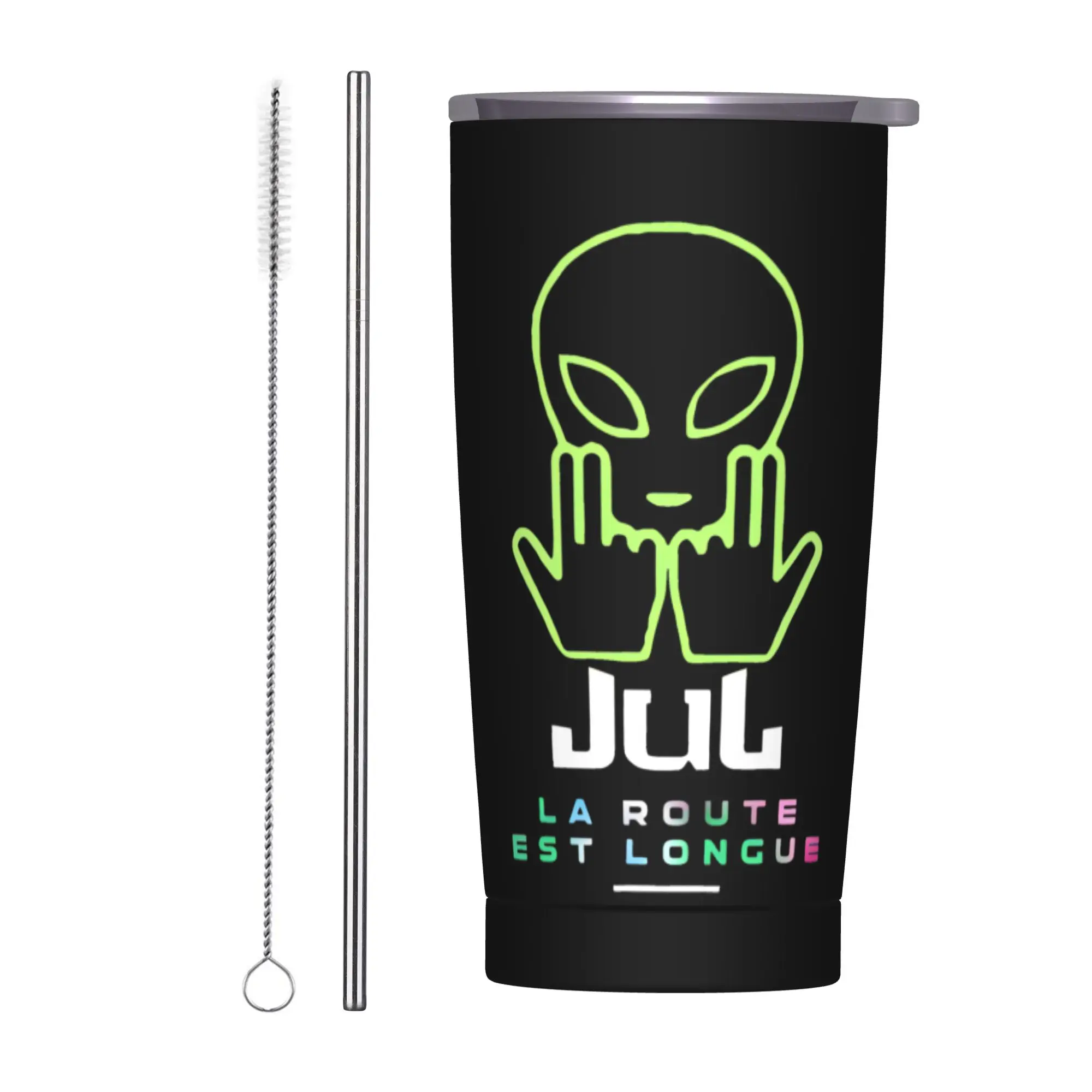 Stainless Steel Tumbler Jul Gold and Platinum Rapper Thermal Cups  Portable Cold Drink Mugs Cup Travel Water Bottle