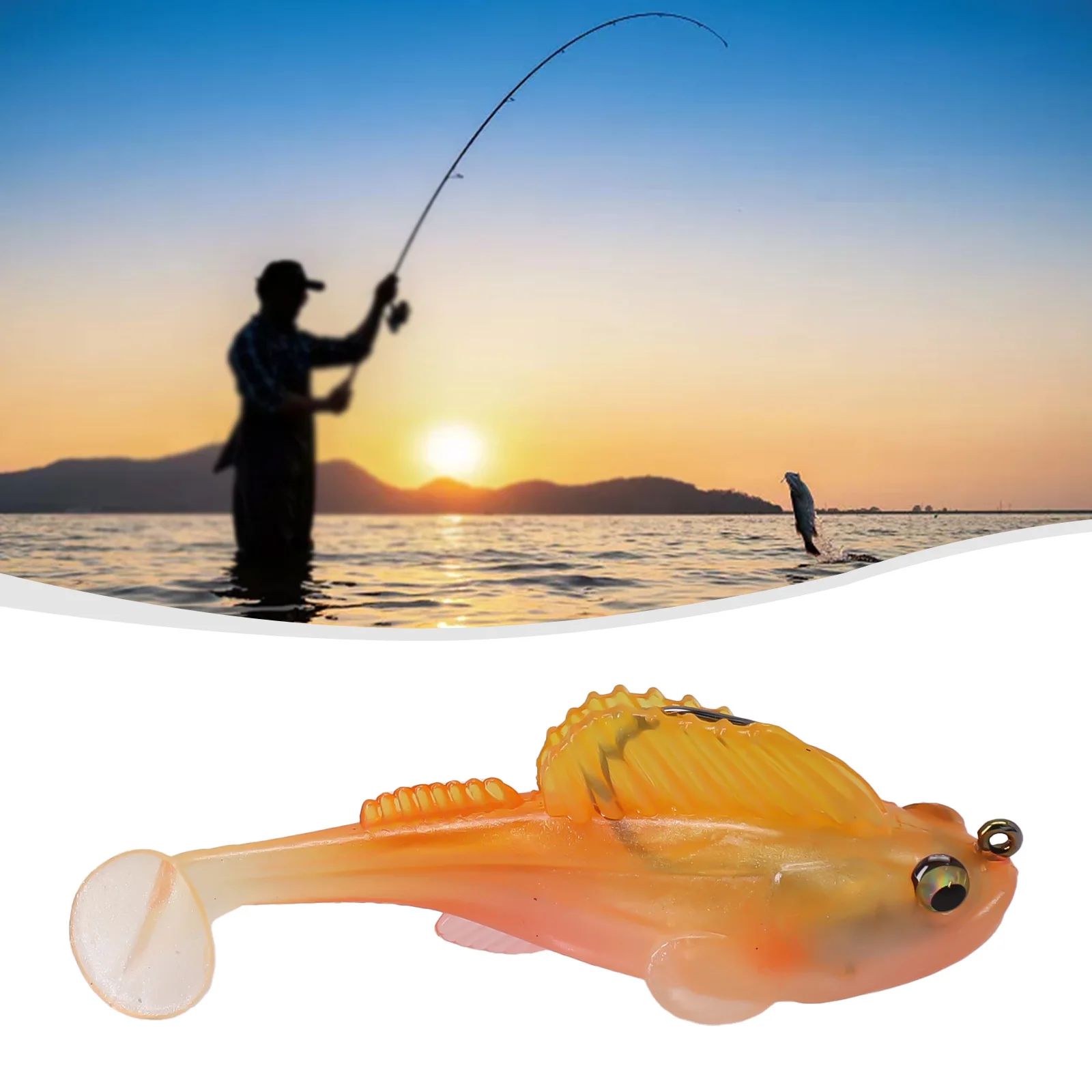 Fishing Lure Soft Body Paddle Tail Swimbait Megabass Dark Sleeper Bass Wobblers Soft Plastic Minnows For Fishing